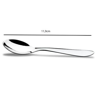 Conjunto 12 Colheres de Chá Aço Inox Bellagio Brinox Pequena Inox