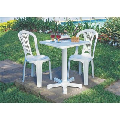 Mesa Tramontina Itaparica em Polipropileno Branco 60 x 60 cm