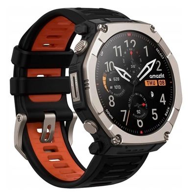 Smartwatch Amazfit T-rex Ultra 2 44MM Monitoramento de Saúde Bateria 480h Preto