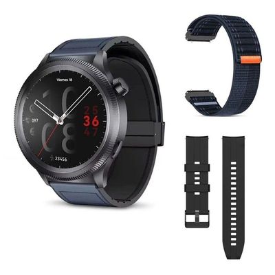 Smartwatch G-Tide R8 Pro Tela 1.32 AMOLED Frequência Cardíaca Bateria 168h Cinza