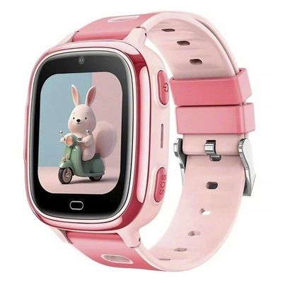 Smartwatch Infantil Blulory U86DD 38mm com GPS e Monitoramento 24h Rosa