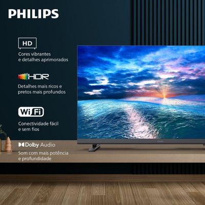 Smart TV Philips 32PHG6910-78 32 Pol HD LED Wi-Fi Titan OS HDR10 Preta Bivolt