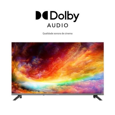 Smart TV Philco P39CRA 39" Full HD DLED Cinza com Roku Tv Bivolt