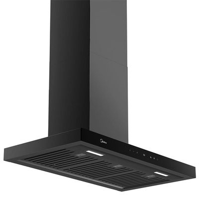 Coifa De Parede 90cm Black Inox Smart Pro Touch Midea MH90M77AT22BW1 110V