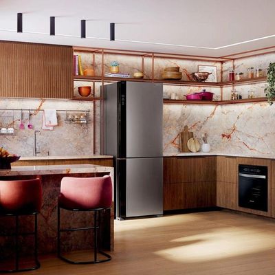 Geladeira Brastemp Smart Frost Free Inverse BRE66AK 500 Litros Inox Bivolt