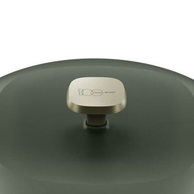 Panela de Ferro Fundido Esmaltado Caçarola Electrolux 24cm verde Linha 100 Anos Celebre Encontros