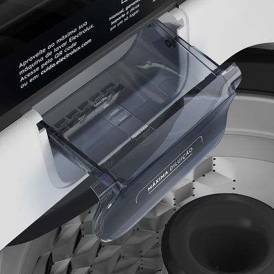 Máquina de Lavar Electrolux Efficient 12kg Branca Compacta, Econômica e Pré-diluição (LET12) 127V