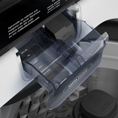 Máquina de Lavar Electrolux Efficient 13kg Branca Compacta, Pré-diluição e MaxFilter (LEM13) 127V