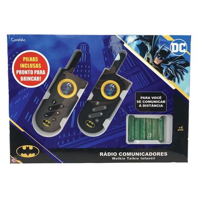 Walkie Talkie Infantil com Lanterna Batman