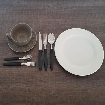 Faqueiro Jogo de Talheres 30 Peças de Aço Inox Ipanema Tramontina Preto