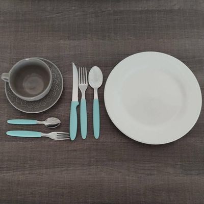 Faqueiro Jogo de Talheres 30 Peças de Aço Inox Ipanema Tramontina Verde Menta