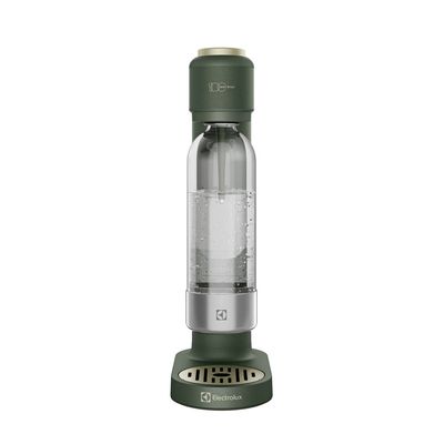 Gaseificador de Água Electrolux Cilindro e Garrafa 1L Verde Linha 100 anos Celebre Frescor (ESM100)