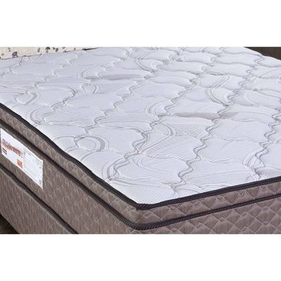 Cama Box Queen Aplause Smart Molas Ensacadas Massagem Suede Marrom Paropas
