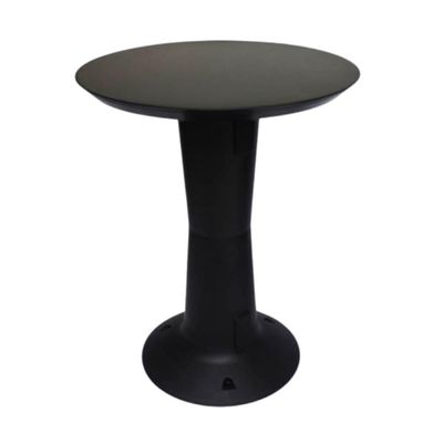 Mesa Redonda Eclipse 60cm em Polipropileno Preto Acrilys