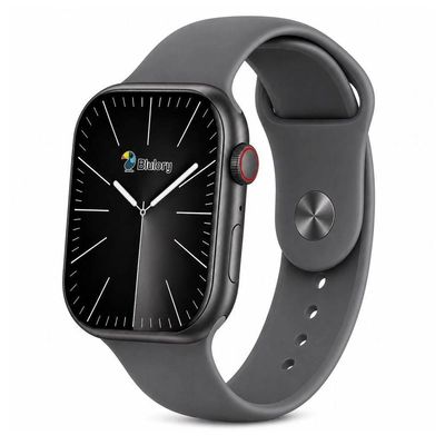 Smartwatch Blulory Glifo 9 2026 49MM AMOLED Monitoramento Cardíaco Bateria 240h Cinza