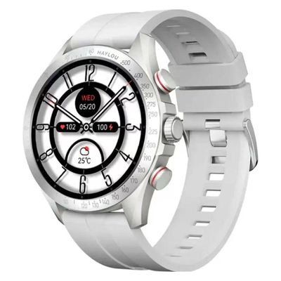 Smartwatch Haylou Solar Pro LS18 Tela 1.43 Batimentos Cardíacos e Sono Bateria 10 Dias Prata