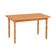 Mesa de Jantar em Madeira 125x80cm Natural Acetinado Piratini