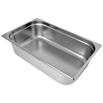 Kit 6 Cubas Gastronomica Inox 1/1x200mm com tampas Brasinox