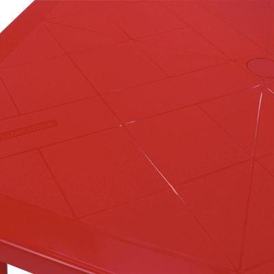 Mesa Tramontina Plástico Vermelha Desmontável 80,5x72cm Summa Sancho Polipropileno