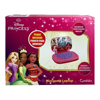 Kit Princesas Laptop Infantil Bilingue+ Carrinho CR Giro Encantado Candide
