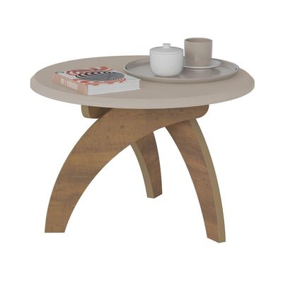 Mesa de Centro Jade Branca e Marrom