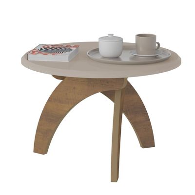 Mesa de Centro Jade Branca e Marrom