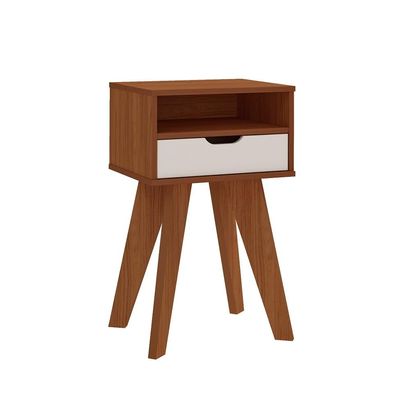 Mesa Lateral Vip 1 GV Cedro e Off White