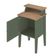 Mesa Lateral Retangular Charlotte 1 PT Verde Menta e Carvalho