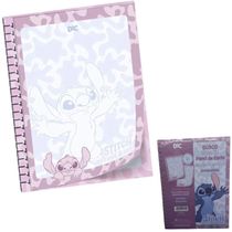 Bloco de Papel de Carta DAC Smart Universitário Stitch 20CM X 27,5CM 48 Folhas Azul
