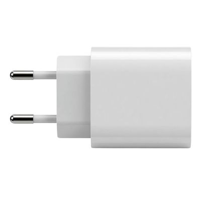 Carregador para Smartphone MDM 20W Compacto com Cabos USB C e Lightning Branco