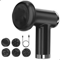 Massageador Corporal Smart Lions Profissional para Drenagem Linfática 2600 RPM 5 Cabeçotes Preto