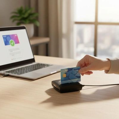 Leitor de Smart Card Smartnonus USB 2.0 Certificado Digital Nonus