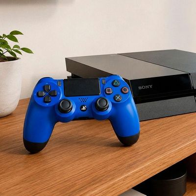 Controle de Videogame Playstation Double-Motor PS4 para PS4 PC Smart TV Azul