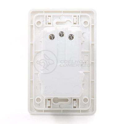 Tomada de Parede Luxo com 2 USB 5V e Carregador Celular Bivolt Branco Smart Bracelet