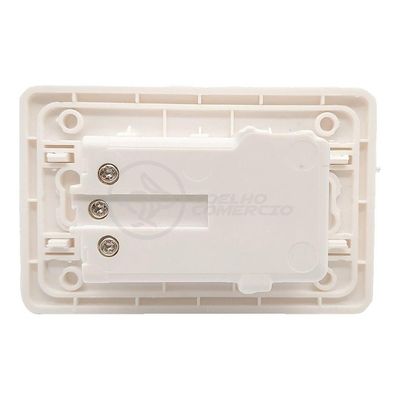 Tomada de Parede Luxo com 2 USB 5V e Carregador Celular Bivolt Branco Smart Bracelet