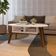 Mesa de Centro Oval Diva Off White e Cedro