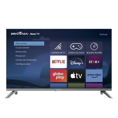 Smart TV Britânia B32CRA 32" LED HD Grafite Bivolt