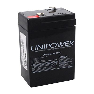 Bateria Unipower 6v 4,5ah Up645 Seg Segurança