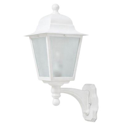 Arandela com Lente Fosca para Parede Branco Termoplástico Lâmpada E27 Dital