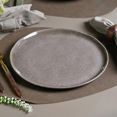 Prato Raso Bio Shimeji Cerâmica Porto Brasil 28cm Cozinha Mesa Posta Avulso