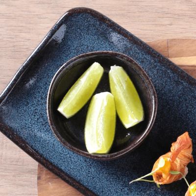 Ramequim Molho Shoyu Sushi Stoneware Titanium 9x3cm Porto Brasil Restaurante Japonês Azul Escuro