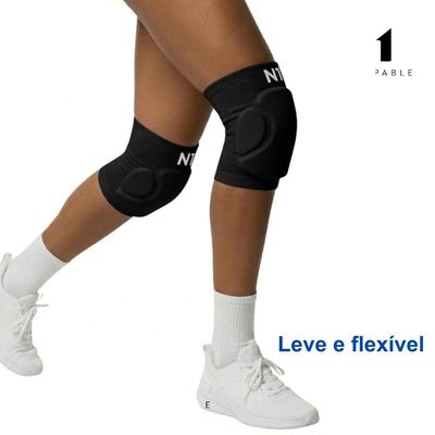 Joelheira Flyer Ii Preto G Knit 3D Sem Costura Eva 12Mm