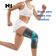 Joelheira N1 Sport Pro com haste Lateral e Gel Cinza e Azul