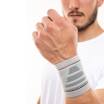 N1 Sport Protetor de Punho Training Cinza P Knit 3D com Comp