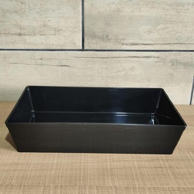 Travessa Retangular 3l Preta Grande Servir a Mesa Bandeja Salada Sobremesa Risoto Petisco Coza