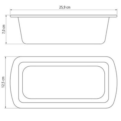 4 Formas Pão e Bolo Retangulares 22cm Alta Tramontina 1,2L