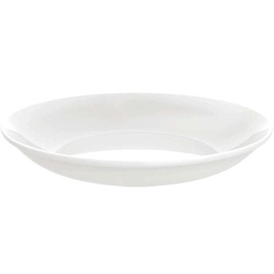 Kit 48 Pratos Porcelana 21cm Branco Fundo Tramontina Leonora