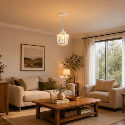 2 Luminárias Pendentes Teto E27 Branca Aberta Heritage Sala Iluminação Varanda