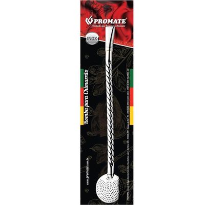 Bomba Inox Cano Torcido Chupeta Dupla Bojo Redondo Cano De 8mmx23Cm