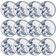 Conjunto 12 Pratos Sobremesa Bio Rouxinol 21cm Porto Brasil Cerâmica Mesa Posta